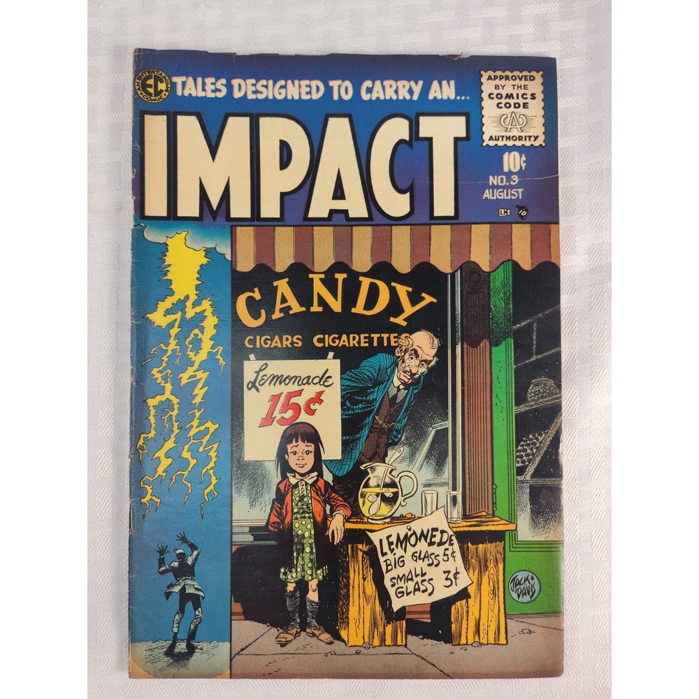 IMPACT #3‎ EC Comics 1955 DAVIS FELDSTEIN WESSLER Golden Age Fine - Very Fine
